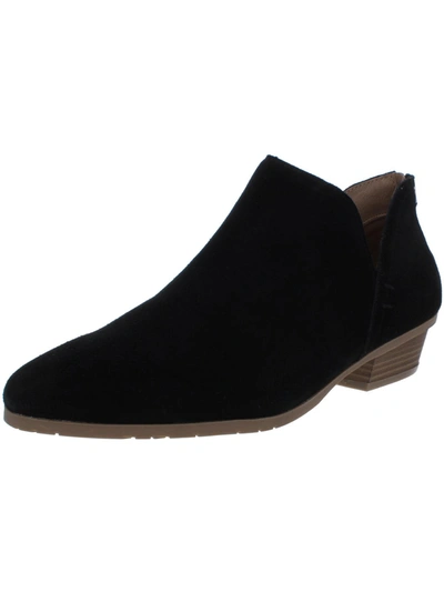 Kenneth Cole Reaction Side Way Womens Block Heel Booties In Black