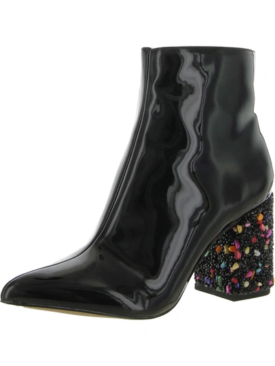 Shop Betsey Johnson Kassie Womens Fashion Ankle Boots In Black
