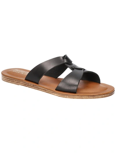 Shop Bella Vita Dov-italy Womens Leather Comfort Insole Slide Sandals In Multi