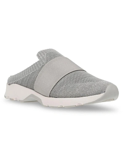 Shop Anne Klein On The Go Womens Fitness Lifstyle Slip-on Sneakers In Grey