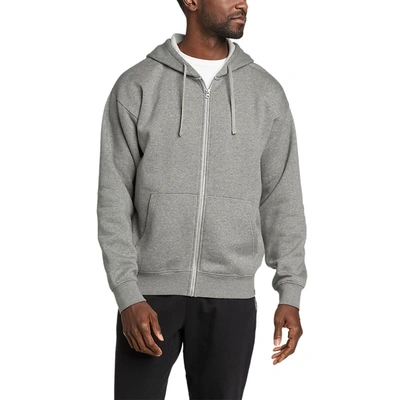 Shop Eddie Bauer Men's Cascade Full-zip Hooded Sweatshirt In Grey