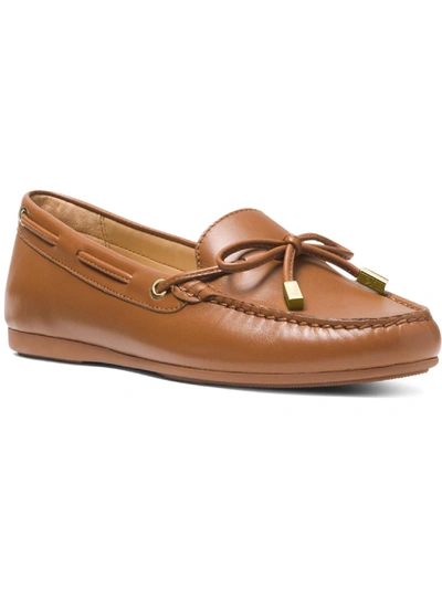 Shop Michael Michael Kors Sutton Moc Womens Leather Slip On Moccasins In Brown