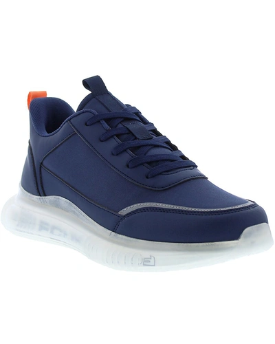 Shop French Connection Kalen Leather Sneaker In Blue