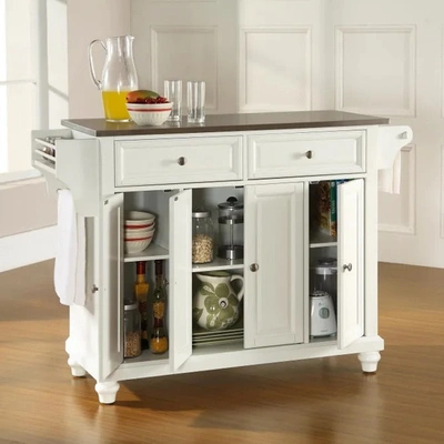 Shop Crosley Furniture Cambridge Full Size Kitchen Island With Stainless Steel Top