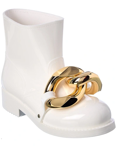 Shop Jw Anderson Chain Rubber Boot In White