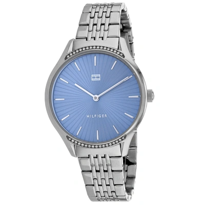 Tommy Hilfiger Gray Quartz Blue Dial Ladies Watch 1782210 In Blue