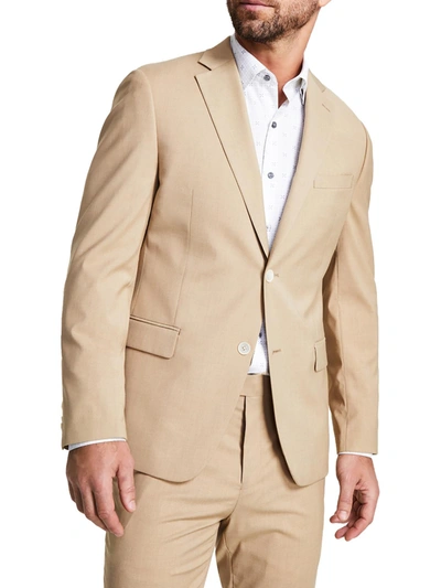 Shop Alfani Mens Slim Fit Business Suit Jacket In Brown