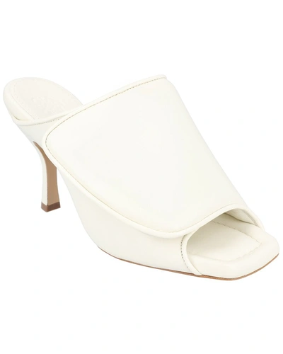 Shop Gia Borghini Couture Leather Sandal In White