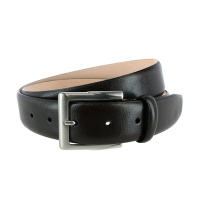 Shop Trafalgar Rafferty 35mm Italian Leather Dress Belt In Brown