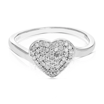 Vir Jewels 1/4 Cttw Round Cut Lab Grown Diamond Wedding Engagement Ring .925 Sterling Silver In Silver