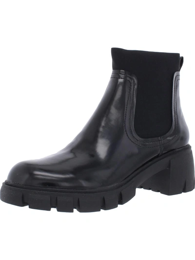 Shop Steven New York Hallsey Womens Cushioned Insole Pull On Ankle Boots In Black