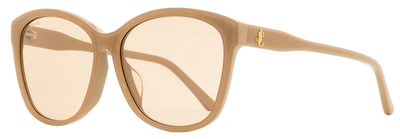 Shop Jimmy Choo Women's Butterfly Sunglasses Lidie/f/sk Fwm2s Nude Glitter 59mm In Beige