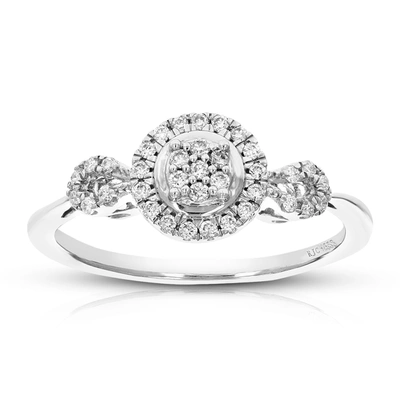 Vir Jewels 1/5 Cttw Round Cut Lab Grown Diamond Engagement Ring .925 Sterling Silver Prong Set In Silver