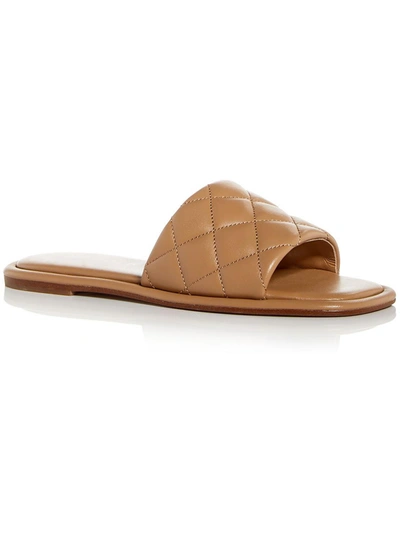 Shop J/slides Yoel Womens Leather Quilted Slide Sandals In Multi
