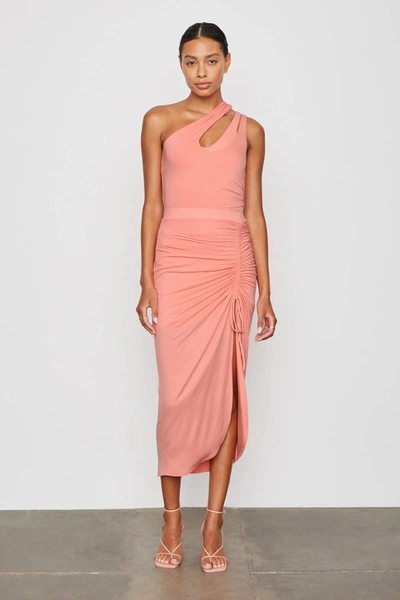 Shop Bailey44 Koa Pencil Skirt In Coral In Pink