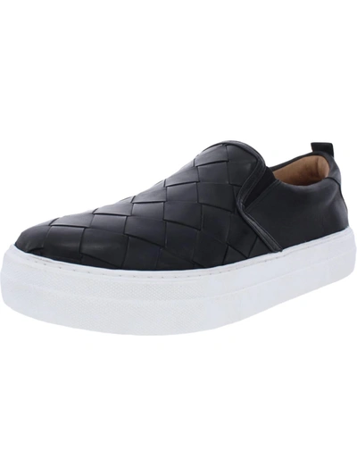 Shop Steve Madden Aldene Womens Leather Slip On Casual And Fashion Sneakers In Black