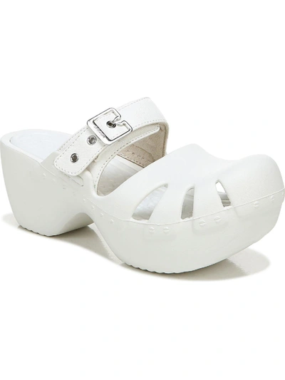 Shop Dr. Scholl's Shoes Dance On Womens Buckle Mules Clogs In White