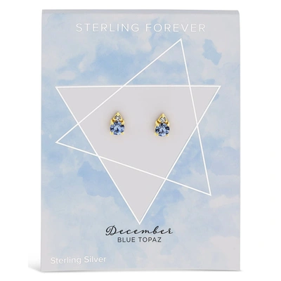 Sterling Forever Sterling Silver Birthstone Studs In Multi
