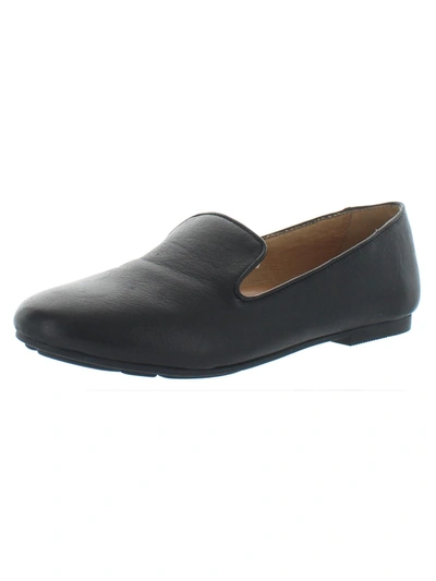 Gentle Souls By Kenneth Cole Eugene Womens Comfort Insole Smoking Loafers In Black