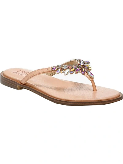 Shop Naturalizer Fallyn Womens Rhinestone Slip On Thong Sandals In Multi