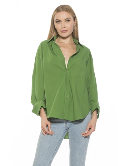 Shop Alexia Admor Amber Shirt In Green