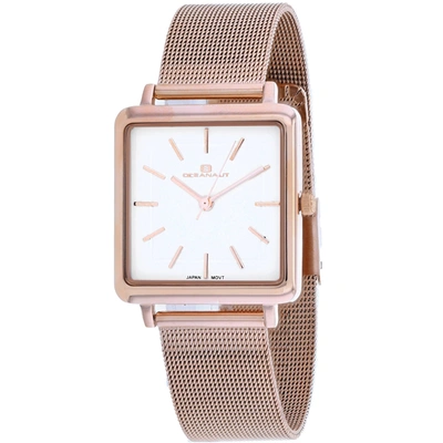 Shop Oceanaut Women's White Dial Watch In Pink