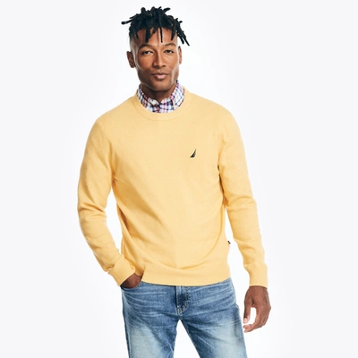 Shop Nautica Mens Sustainably Crafted Crewneck Sweater In Multi
