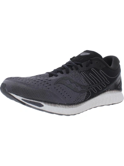 Shop Saucony Freedom 3 Mens Fitness Lace Up Running Shoes In Black