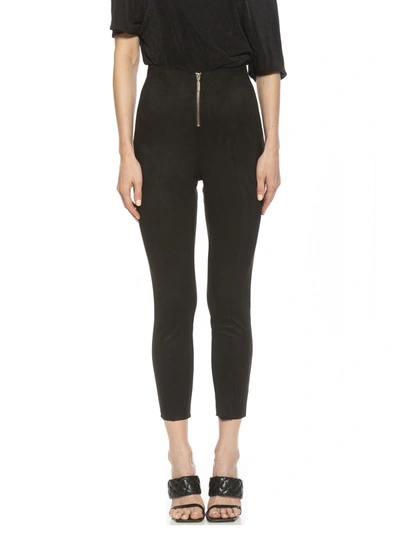 Shop Alexia Admor Suede Pants In Black