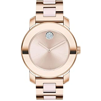 Shop Movado Women's Bold Ceramic Rose Gold Dial Watch