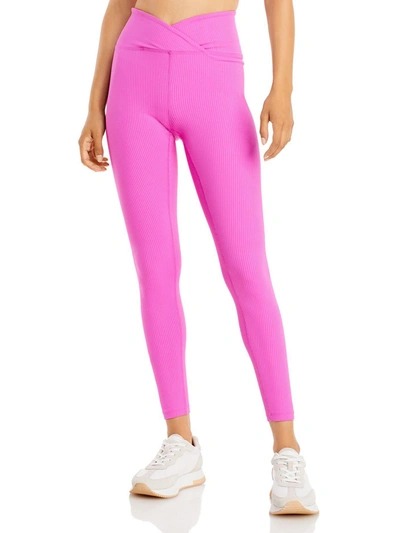 Shop Year Of Ours Womens Crossover Fitness Athletic Leggings In Pink