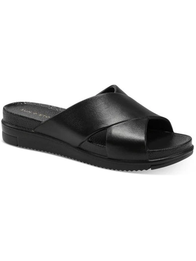 Sun + Stone Islla Crisscross Eva Slide Sandals, Created For Macy's Women's Shoes In Black