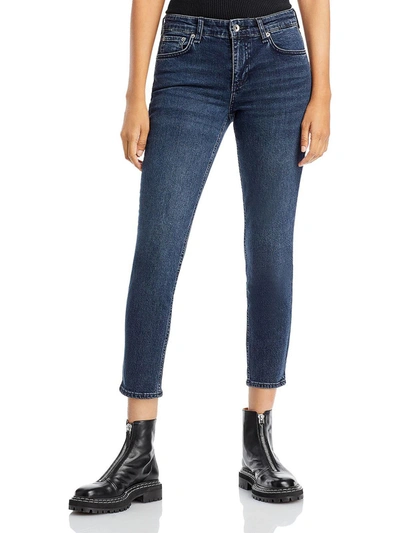 Shop Rag & Bone Cate Womens Denim Dark Wash Skinny Jeans In Multi