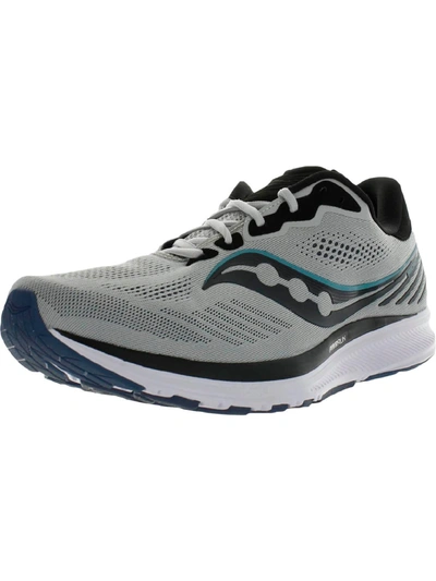 Shop Saucony Ride 14 Mens Performance Gym Running Shoes In Multi