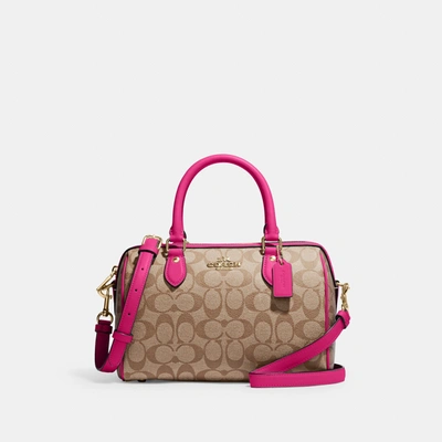 Shop Coach Outlet Rowan Satchel In Signature Canvas In Multi