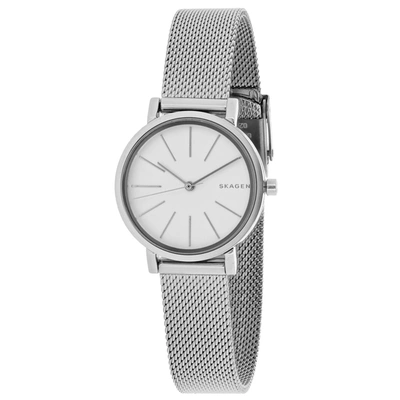 Skagen Freja Quartz Silver Dial Ladies Watch Skw2715 In Silver