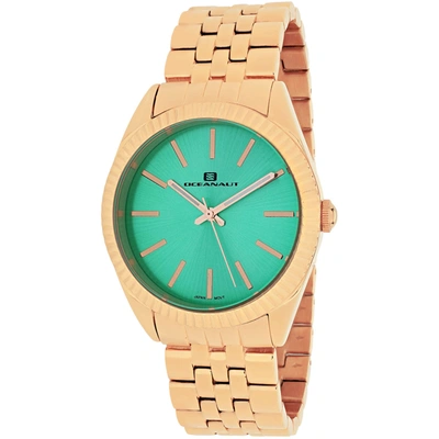 Shop Oceanaut Women's Green Dial Watch In Blue