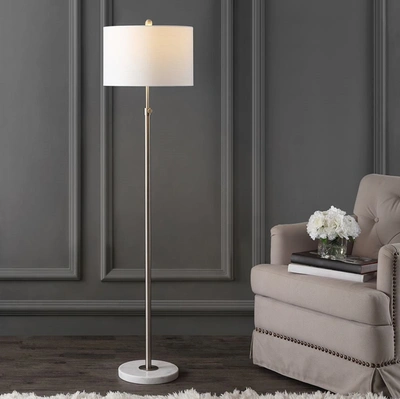 Jonathan Y June 65" Adjustable Metal/marble Led Floor Lamp