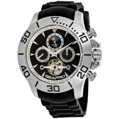Shop Seapro Men's Black Dial Watch