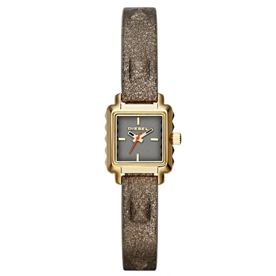 Shop Diesel Women's Grey Dial Watch In Brown