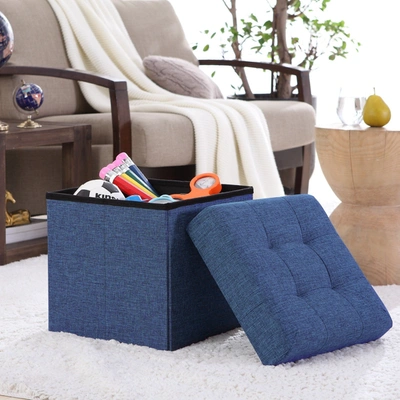 Posh Habitat Foldable Tufted Storage Ottoman