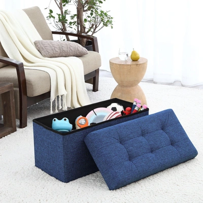 Posh Habitat Foldable Tufted Storage Ottoman