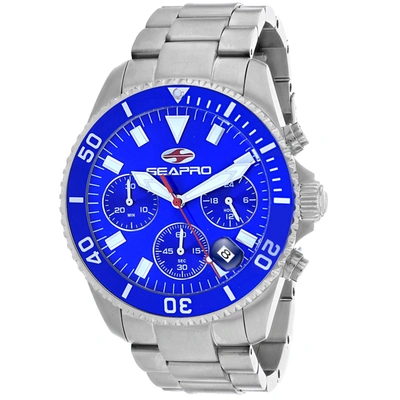 Seapro Men's Blue Dial Watch In Blue