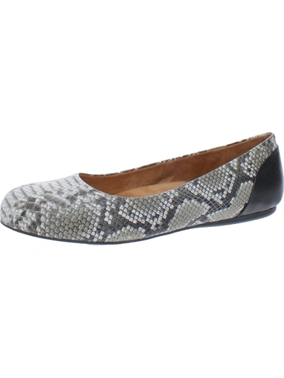 Shop Softwalk Sonoma Womens Leather Padded Insole Ballet Flats In Multi
