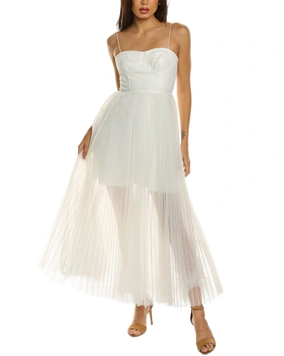 Shop ml Monique Lhuillier Tulle Maxi Dress In White