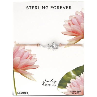 Shop Sterling Forever Sterling Silver Birth Flower Bolo Bracelet In Multi