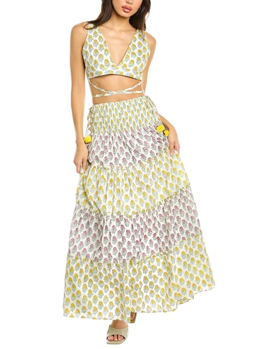 Shop Ash & Eden Soma Top & Skirt Set In Multi