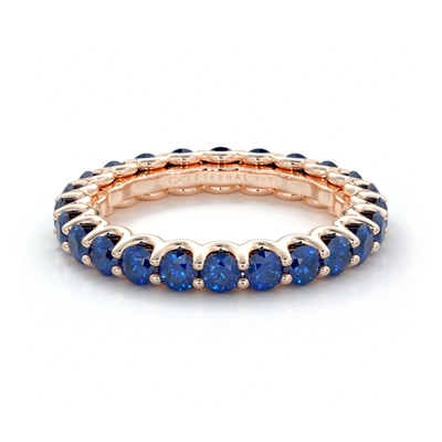 Shop The Eternal Fit 14k 2.53 Ct. Tw. Sapphire Eternity Ring In Multi