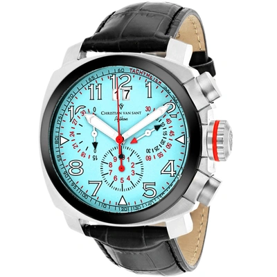 Christian Van Sant Men's Blue Dial Watch In Blue