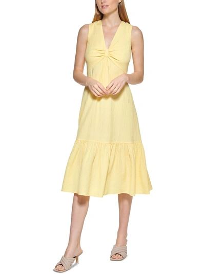 Shop Calvin Klein Womens Daytime Midi Sundress In Multi